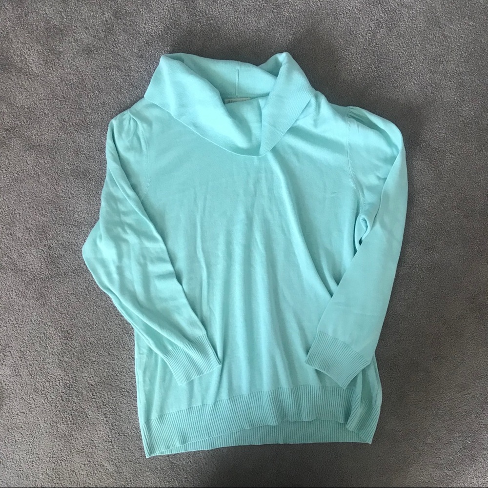 Alessa w. Mint large neck sweater size 16 new without tags